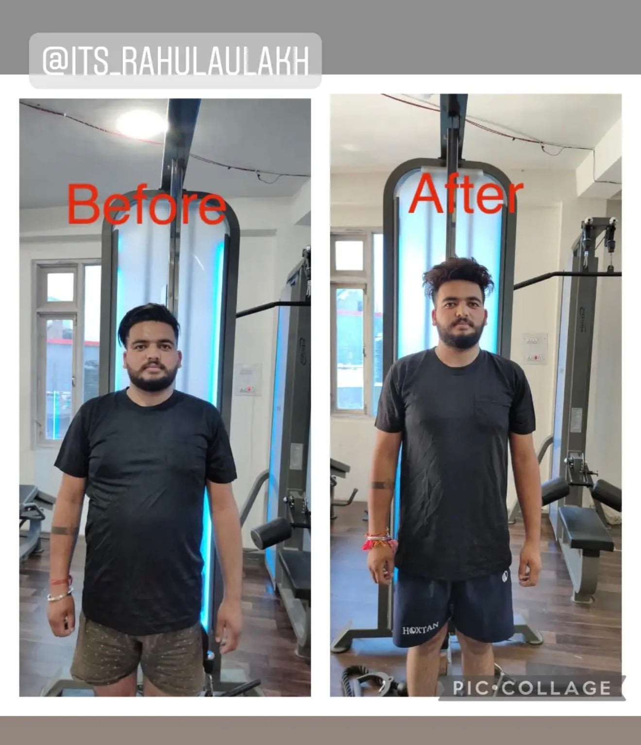Member transformation at Vijay Fitness Club